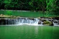 Waterfalls in small nature in the forests Royalty Free Stock Photo