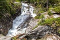 Waterfalls at stream Studeny potok in High Tatras, Slovakia