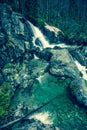 Waterfalls at stream Studeny potok in High Tatras, Slovakia