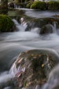 Waterfalls and streams in Plitvice Lakes National Park in autumn, Croatia Royalty Free Stock Photo