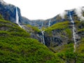 Waterfalls stunning nature cliffs Norway