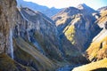 Waterfalls in the swiss mountains. Batoni at Weisstannenthal near Sargans, mels, wangs. Unesco World Natural Heritage