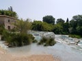 The waterfalls of the Terme di Saturnia, in Tuscany, Italy Royalty Free Stock Photo
