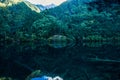 Waterfalls and Trees in Jiuzhaigou Valley, Sichuan, China Royalty Free Stock Photo