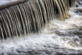 Waterflow waterfall on a small creek Royalty Free Stock Photo