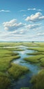 Waterflowing Marsh: Commissioned Maya Mural With Prairiecore Aesthetic Royalty Free Stock Photo