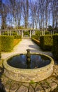 Waterfountian in a formal garden Royalty Free Stock Photo