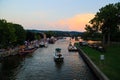 Waterford, NY, USA - September 2016. Vintage tugboat festival at