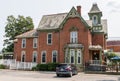 Waterford, Pennsylvania, USA August 1, 2023 The Waterford Hotel on High Street, originally built in the 1840s as a house