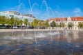 Waterfountains on the Cathedral Square and the Landtag of Sachsen-Anhalt