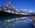 Waterfowl lake, Alberta, Canada. Royalty Free Stock Photo