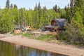 Waterfront Alaskan home Royalty Free Stock Photo