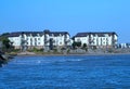 Waterfront apartment buildings Royalty Free Stock Photo