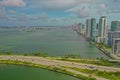 Waterfront apartments Edgewater Miami Royalty Free Stock Photo