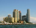 Waterfront apartments in Miami Royalty Free Stock Photo