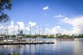 Waterfront of the Aussenalster Lake in Hamburg, Germany