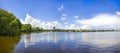 Waterfront of the Aussenalster Lake in Hamburg, Germany