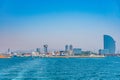 Waterfront of Barcelona dominated by Hotel W designed by Ricardo Bofill, Spain Royalty Free Stock Photo