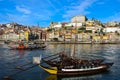 Boats on the river Portugal Royalty Free Stock Photo