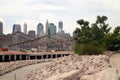 Waterfront at Brooklyn Bridge Park New York USA Royalty Free Stock Photo