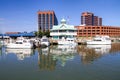 Waterfront Buildings Downtown and Boats Hampton Virginia