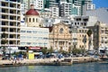 Waterfront buildings, Sliema. Royalty Free Stock Photo