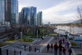 Waterfront in Coal Harbour, Vancouver, BC, Canada