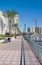 Waterfront condo walkway Royalty Free Stock Photo