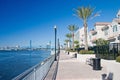 Waterfront condo walkway 2 Royalty Free Stock Photo