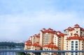 Waterfront condominiums Royalty Free Stock Photo