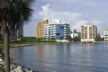 Waterfront Condos on Sarasota Bay Royalty Free Stock Photo