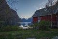 Waterfront Cottage with nice panorama view Royalty Free Stock Photo