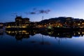 Waterfront at Dawn in Hobart, Tasmania, Australia Royalty Free Stock Photo