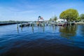 Waterfront downtown of edenton Royalty Free Stock Photo