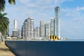 Waterfront in front of the skyline, panama city