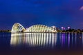 Waterfront - Gardens by the Bay Conservatories Singapore Royalty Free Stock Photo