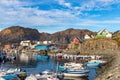 Waterfront and harbour of Sisimiut, Greenland.