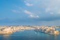 Waterfront and harbour of Three Cities of Malta