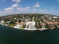 Waterfront homes in Boca raton, Florida Royalty Free Stock Photo