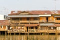 WATERFRONT HOUSE IN THAI STYLE AT THAILAND Royalty Free Stock Photo