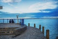 Waterfront at the lake Balaton. Royalty Free Stock Photo