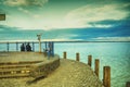 Waterfront at the lake Balaton. Royalty Free Stock Photo