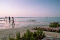 Waterfront at the Lake Balaton in Siofok,Hungary. Royalty Free Stock Photo