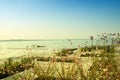 Waterfront at the Lake Balaton in Siofok,Hungary. Royalty Free Stock Photo