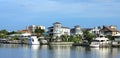 Waterfront living on Fort Myers Beach Royalty Free Stock Photo