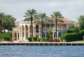 Waterfront mansion Royalty Free Stock Photo