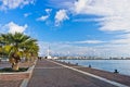 Waterfront and marina at Carloforte harbor, San Pietro island, Sardinia Royalty Free Stock Photo