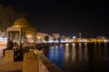 Waterfront at Mutrah of Muscat at night Royalty Free Stock Photo
