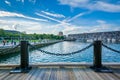 The waterfront in the North End of Boston, Massachusetts.