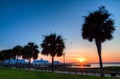 Waterfront Park Pier, Dawn. Charleston, SC. Royalty Free Stock Photo